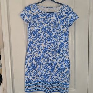 Lilly Pulitzer t-shirt dress blue lobster like new